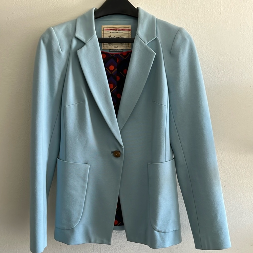 Cartonnier by Anthropologie| Baby blue blazer| Rayon, Nylon, Spandex| Size 4